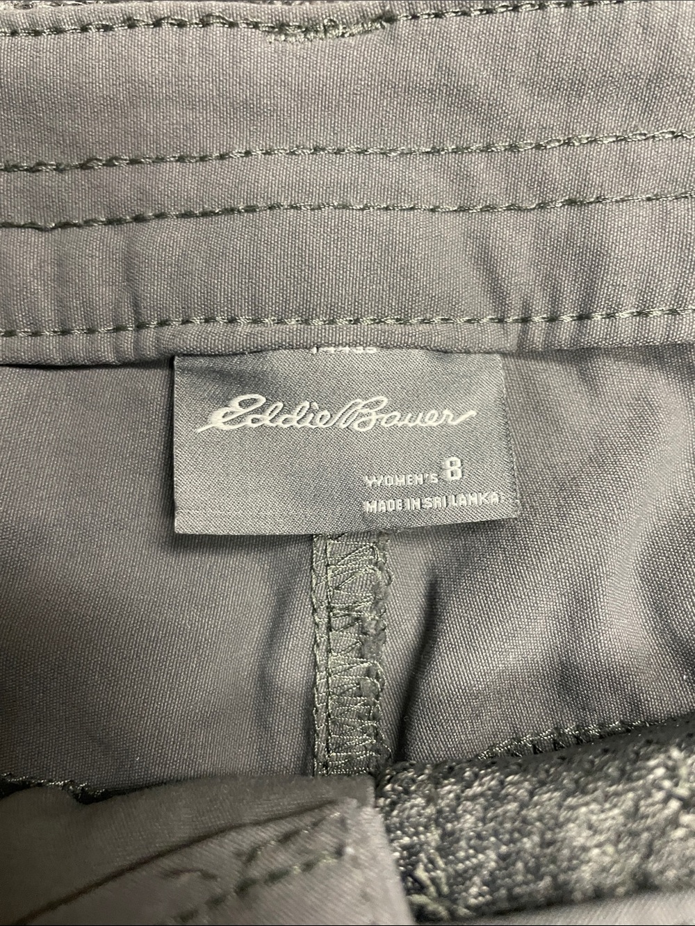 Eddie Bauer womens bermuda length shorts gray size 6 waterproof hiking outdoor - Picture 2 of 6